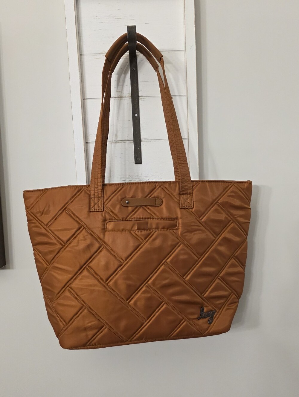 Lug Skyliner Tote Copper Brown
